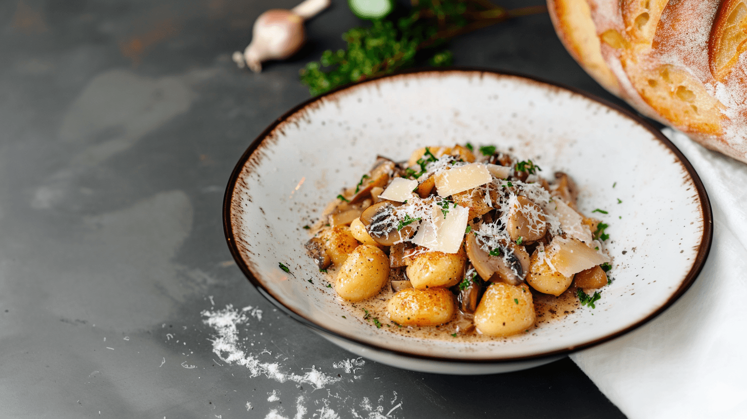 Image de la recette pour préparer Gnocchis aux champignons