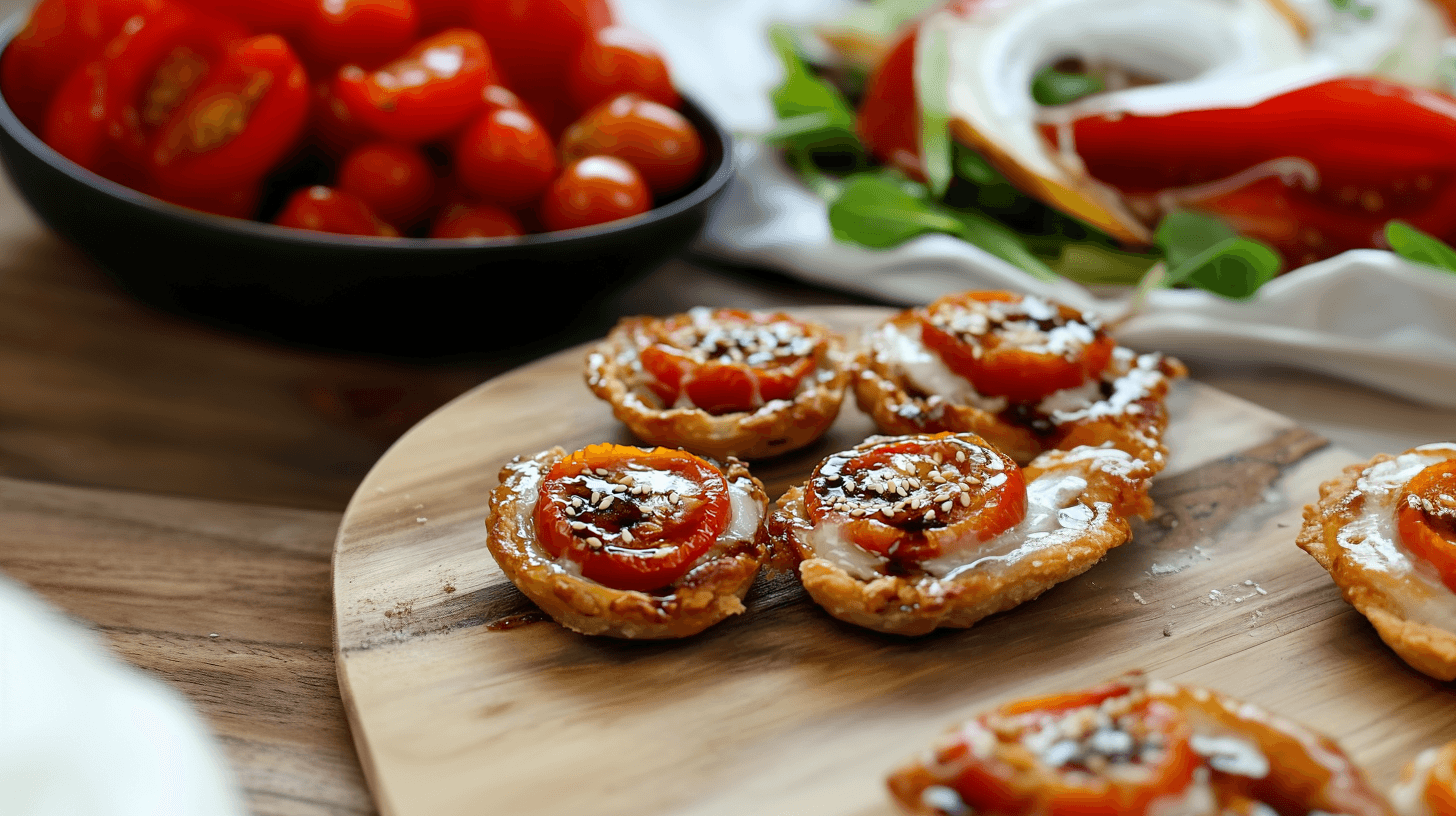 Image de la recette pour préparer Tartelettes tatin aux tomates cerises