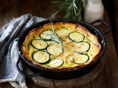 Image de l'article: Clafoutis au chèvre et courgettes : la recette saine et gourmande
