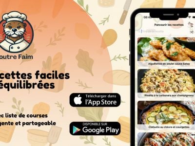 Image de l'article: Loutre Faim : l’application de recettes de cuisine ludique et équilibrée, disponible sur iOS et Android !
